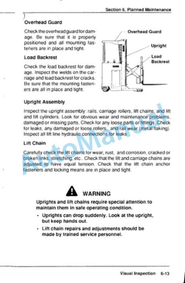Clark NPR 17-20 Operator Manual OM-587-5