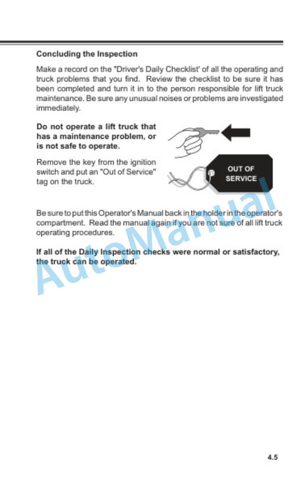 Clark NPX 15D-22 Operator Manual OM-731-2