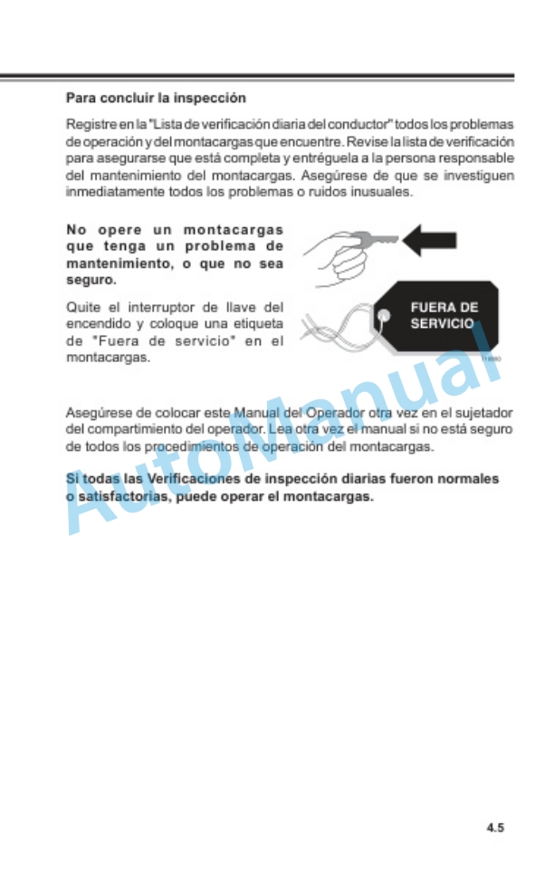 Clark NPX 15D-22 Operator Manual OM-733 ES-2