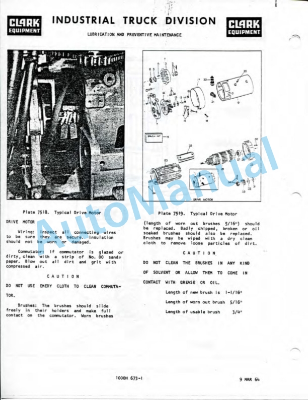 Clark NST 15 SG, NST 20 SG, NST 25 SG, NST 30 SG, NST 40 SG Operator Manual O-286-1-2