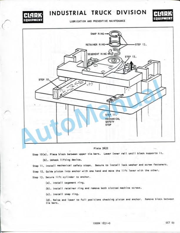 Clark NST 15 SG, NST 20 SG, NST 25 SG, NST 30 SG, NST 40 SG Operator Manual O-286-1-3