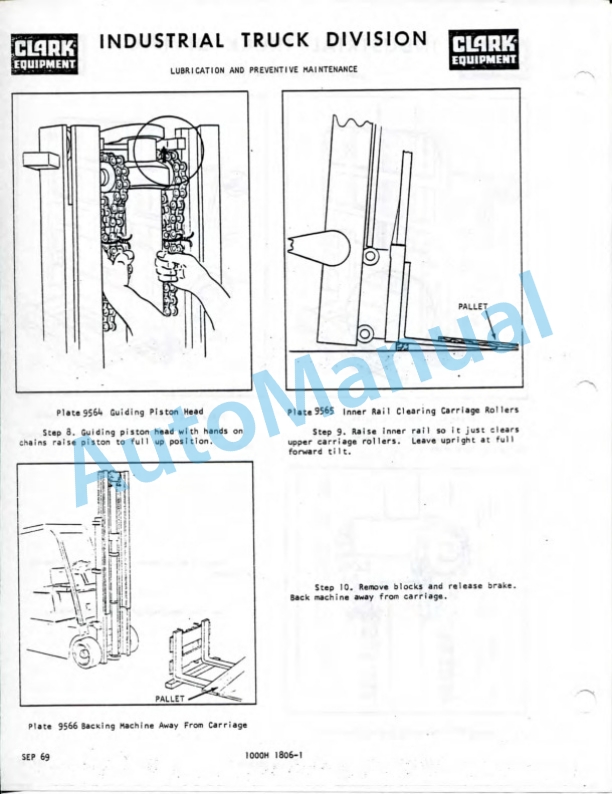 Clark NST 15 SG, NST 20 SG, NST 25 SG, NST 30 SG, NST 40 SG Operator Manual O-286-1-5