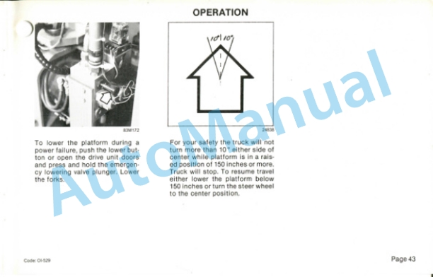 Clark OP 15 Operator Instruction Manual OI-529-5