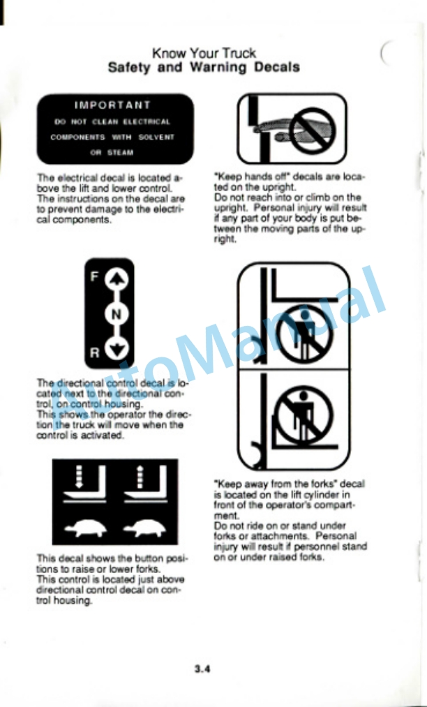 Clark OP 7 Operator Manual OM-549-2