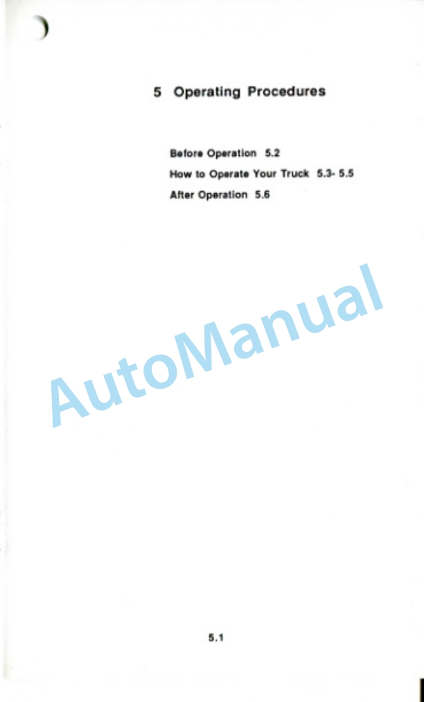 Clark OP 7 Operator Manual OM-549-3