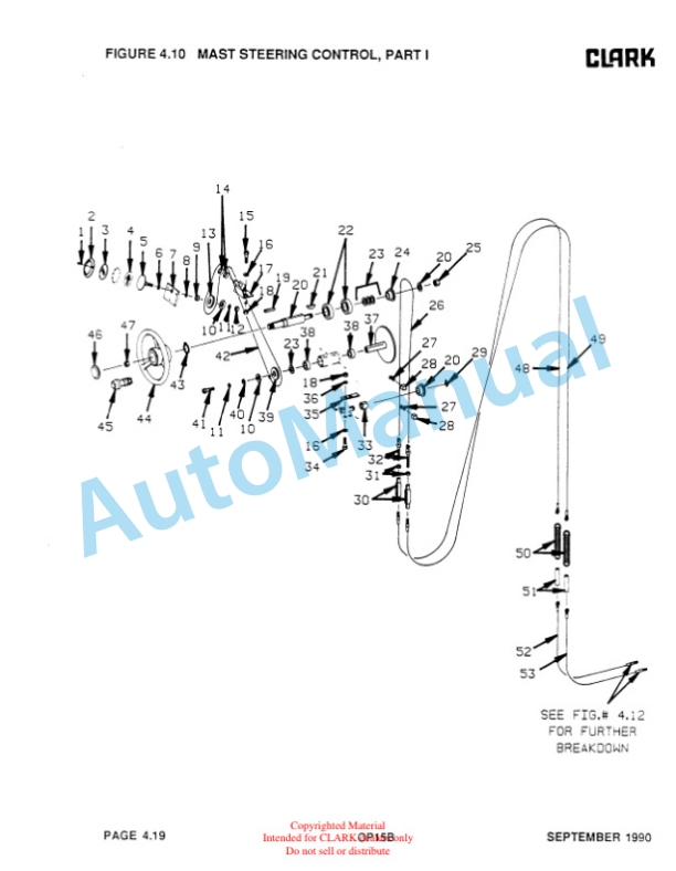 Clark OP15B Parts Manual OP15B-1-5