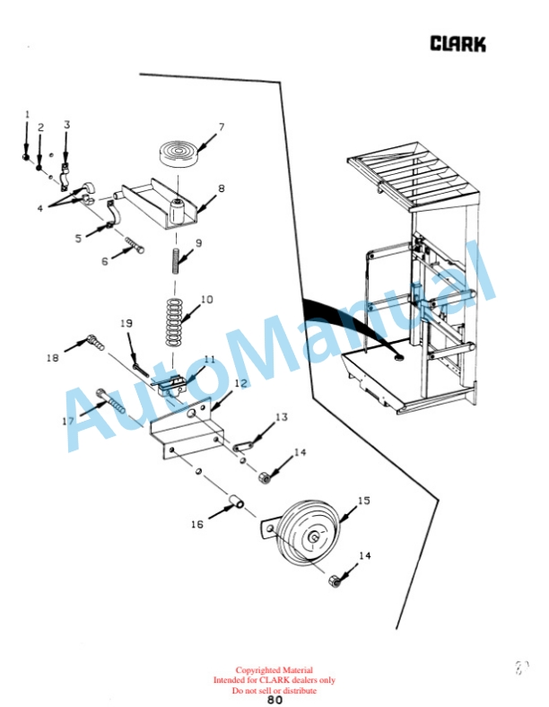 Clark OP15B Parts Manual OP15B-2-3