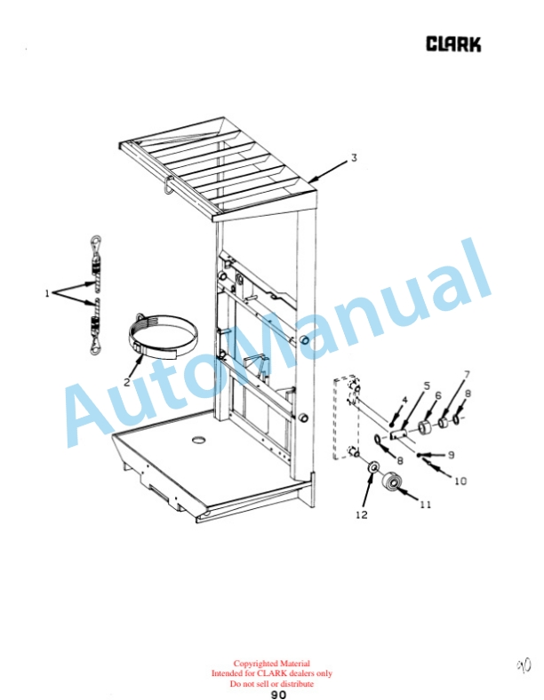 Clark OP15B Parts Manual OP15B-2-4