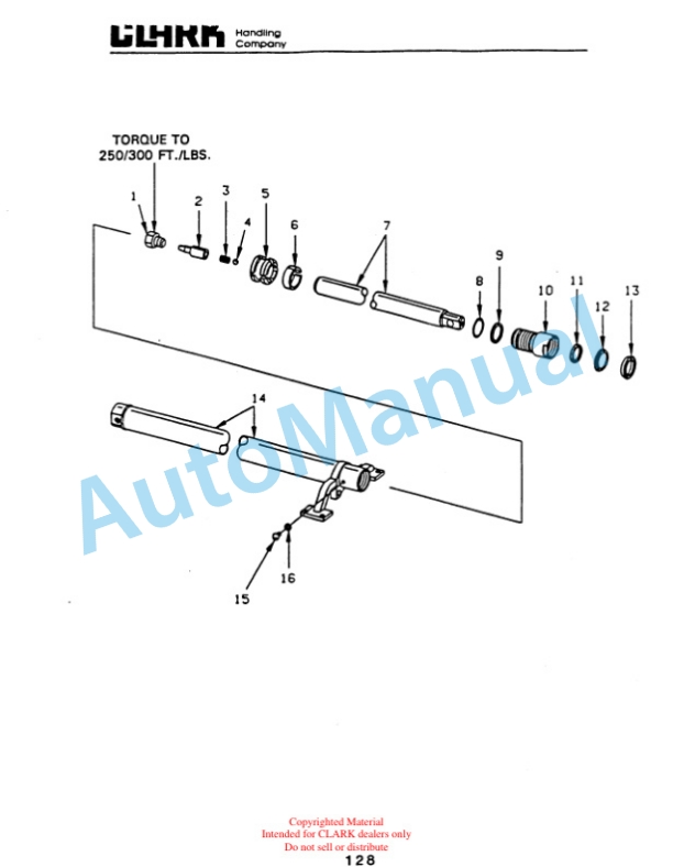 Clark OP15B Parts Manual OP15B-5-4