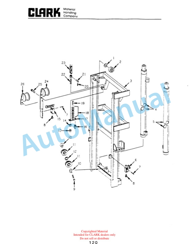 Clark OP15B Parts Manual OP15B-6-4