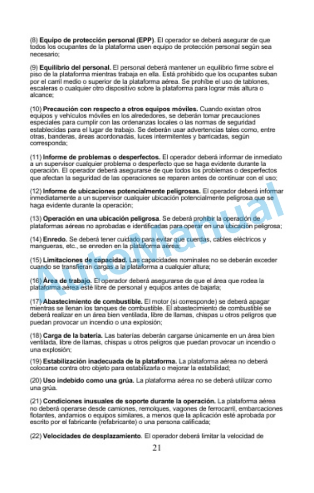 Clark OSQ 126-192 Manual of Responsibilities OM-1204-4