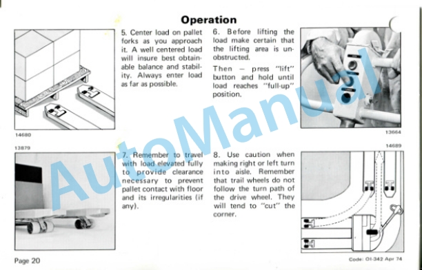 Clark P 30-60 Operator Instruction Manual OI-342-5