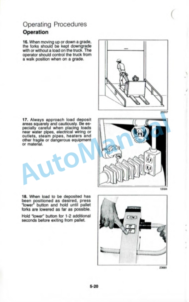 Clark P 40, P 60, HWP 40, HWP 60 Operator Manual OM-541-3