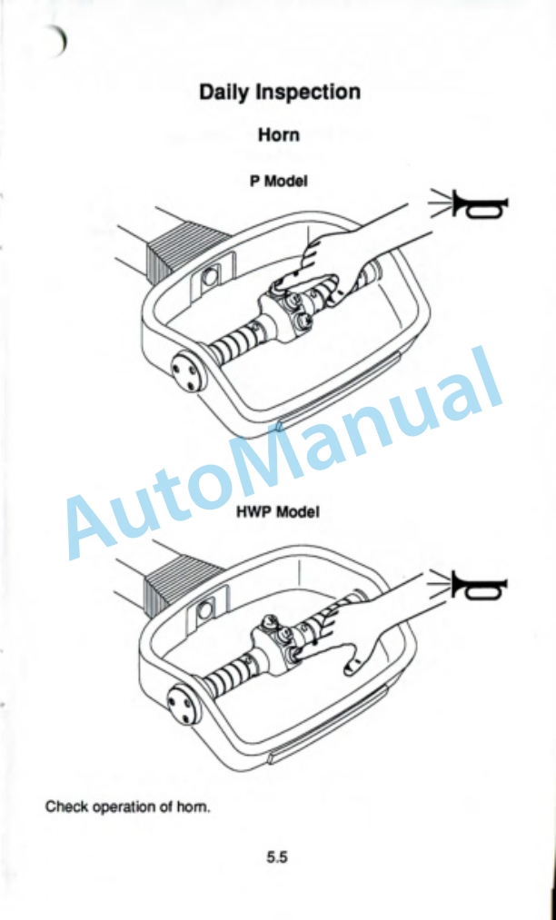 Clark P40, HWP40 Operator Manual OM-582-3