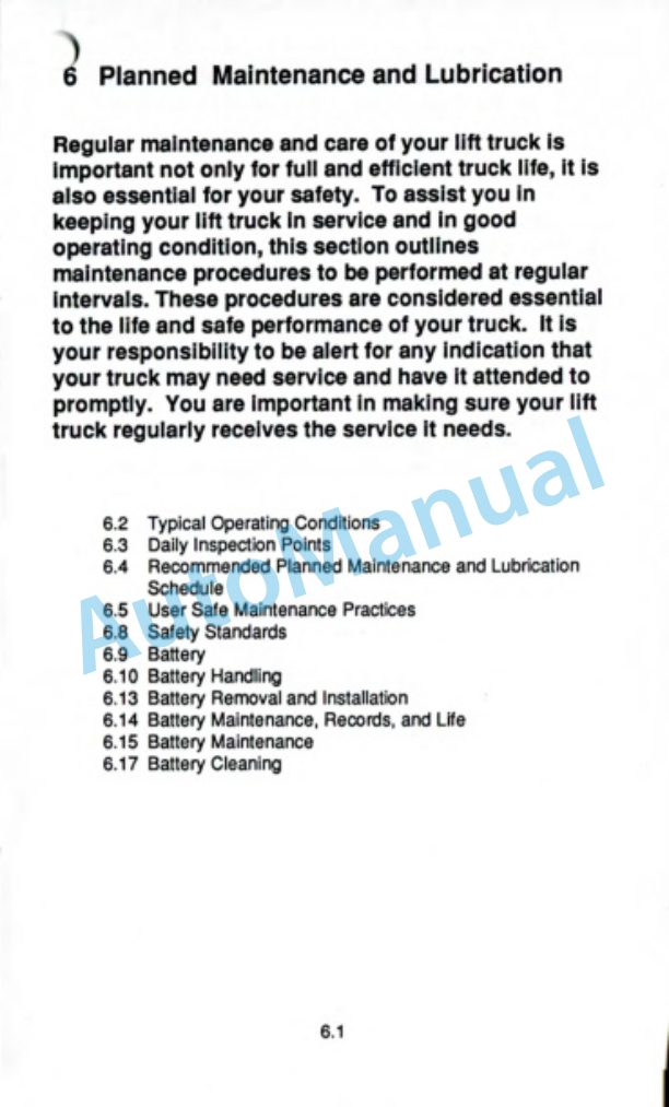 Clark P40, HWP40 Operator Manual OM-582-4
