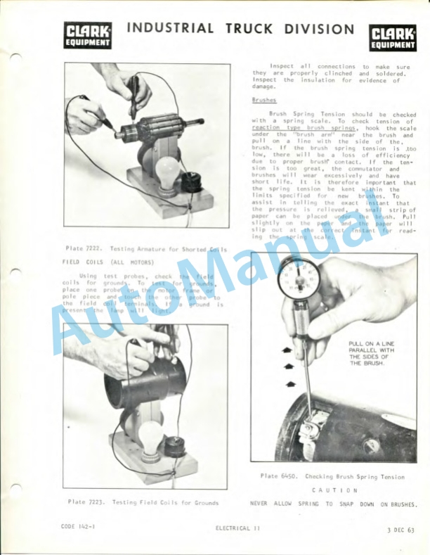 Clark P40, P60 Operator Manual O-142-3