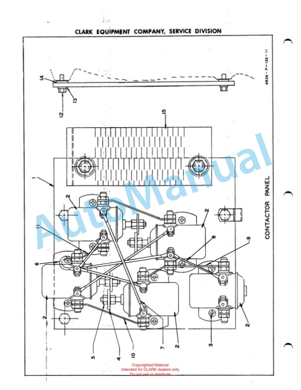 Clark Powrworker P30 Maintenance Manual and Parts Book X123A-2