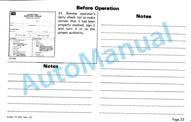 Clark Powrworker ST20B, ST30B, ST40B, S20, S40, SP20, SP30 Operator Instructions OI-321-4