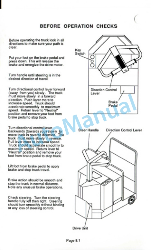 Clark PTT 5, PTT 7 Operator Manual OM-545-3