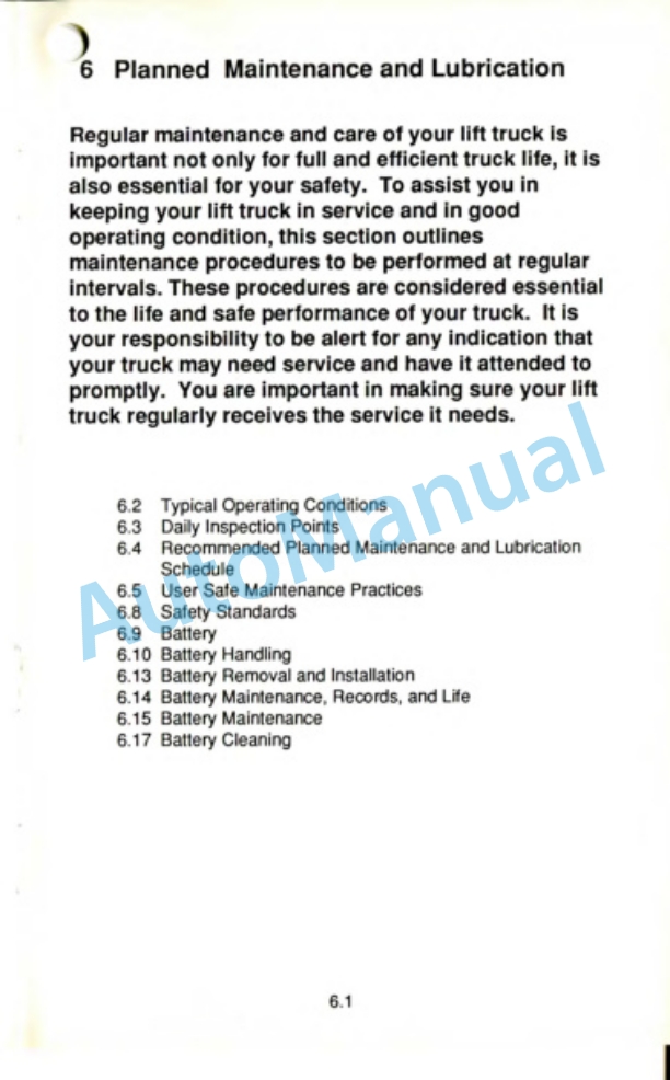 Clark PWD25, 30, 36, HWD25, 30, 36, P-HWD25, 30 Operator Manual OM-568-4