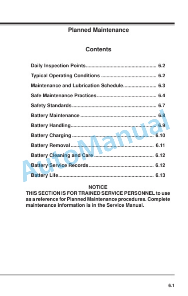 Clark PWX 30-40, HWX 30-40 Operator Manual OM-746-4
