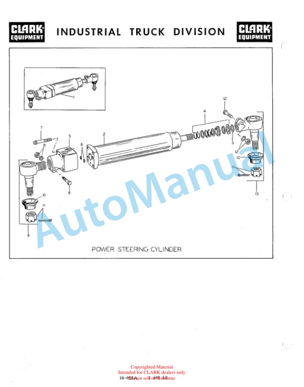 Clark Ranger 40B Maintenance Manual and Parts Book GX103B2-2