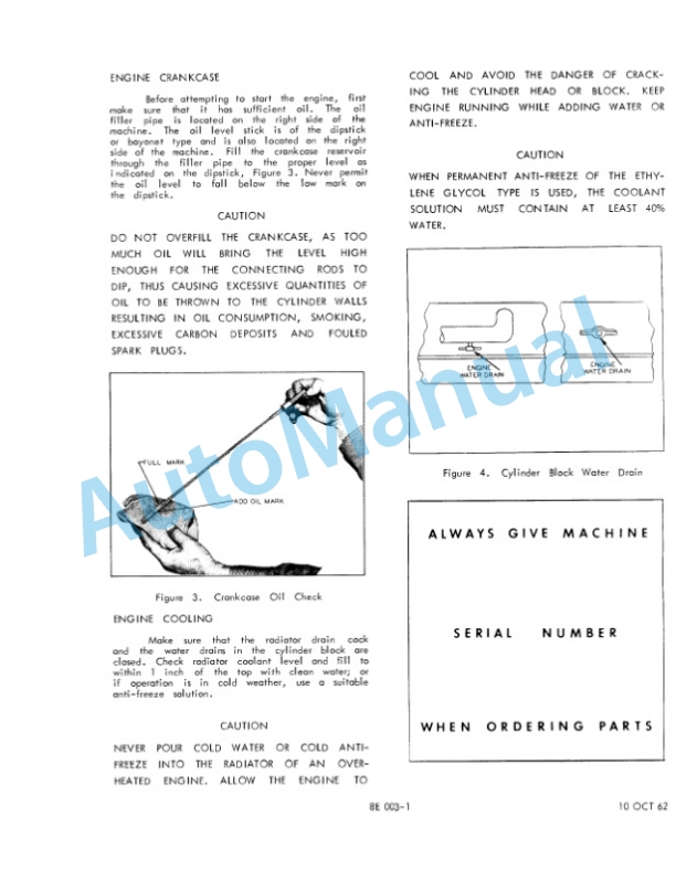Clark RHY, CFY, CHY, WP Operator Manual O-B83-2 1st-4