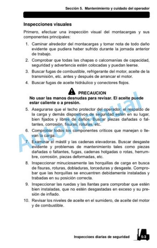 Clark S 20, 25, 30, 35 D, L, G, S 20, 25, 30, 32C L, G Operator Manual OM-1079-3