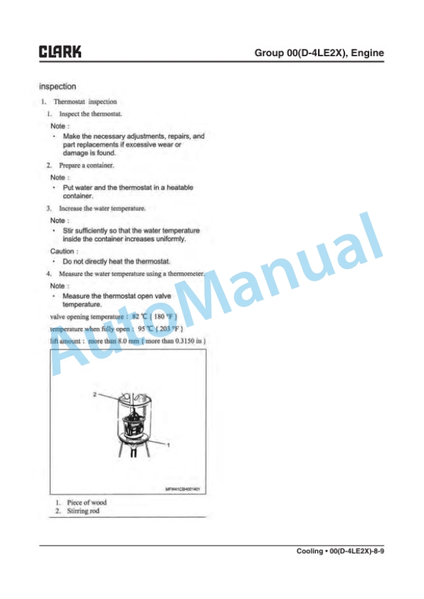 Alternative view of Clark S 20 D, S 25 D, S 30 D, S 35 D Service Manual SM-1081