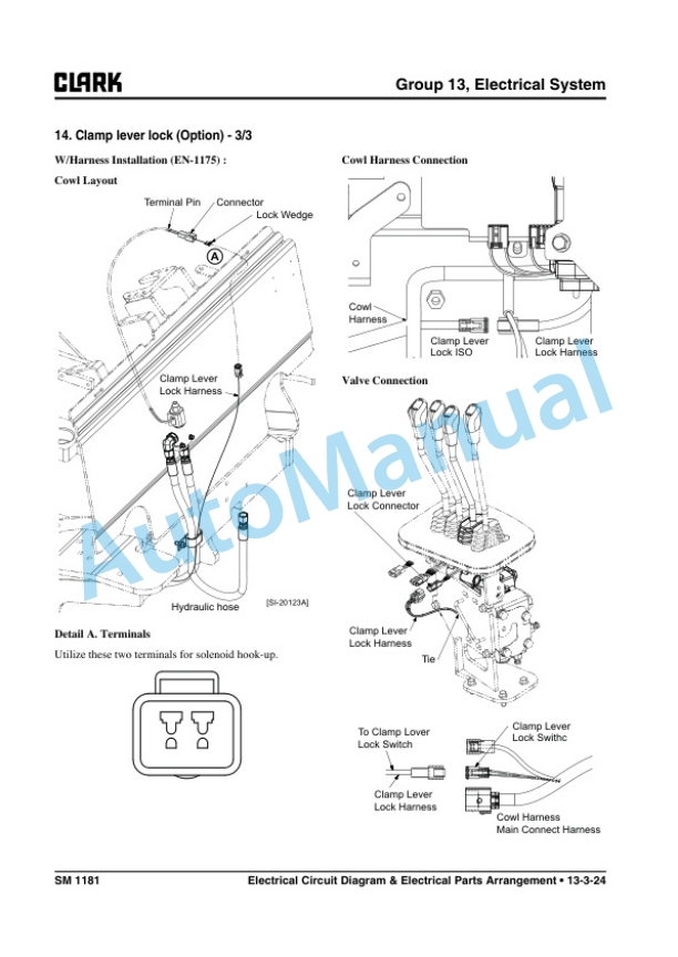 Alternative view of Clark S 20 L, S 25 L, S 30 L, S 35 L, S 20 G, S 25 G, S 30 G, S 35 G Service Manual SM-1181