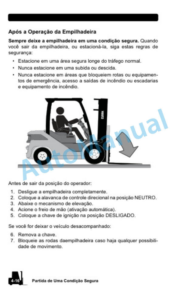 Clark S 40, 45, 50, 55, 60 D, S 40, 45, 50, 55, 60 L Operator Manual OM-1187-3