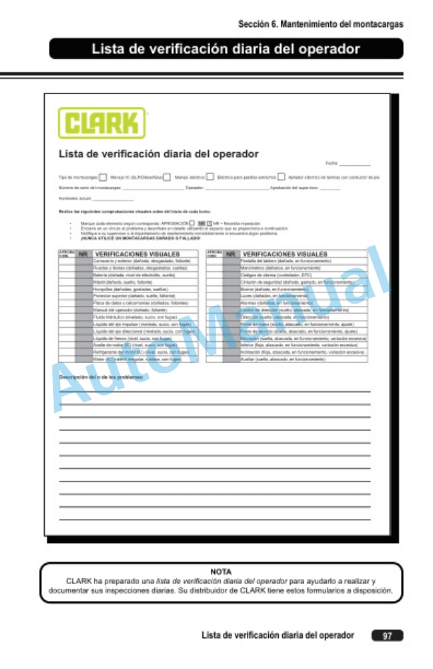 Clark SE 15, 17, 20, 25T Operator Manual OM-1209-5