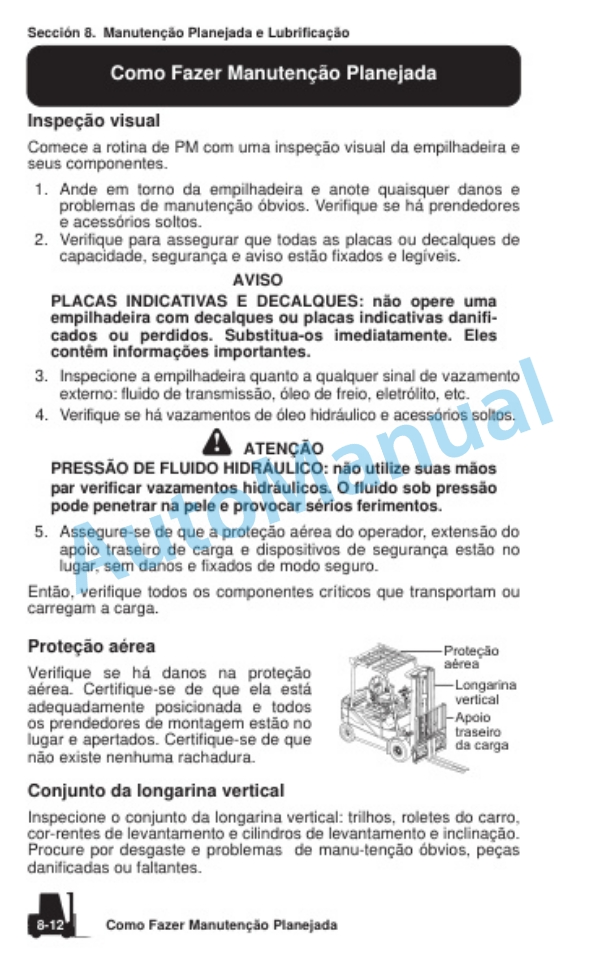 Clark SE 25, 30s, 30, 35 Operator Manual OM-1326-5