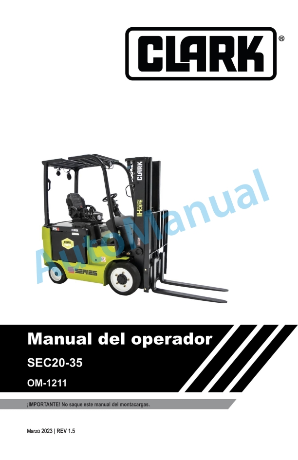 Clark SEC 20-35 Operator Manual OM-1211