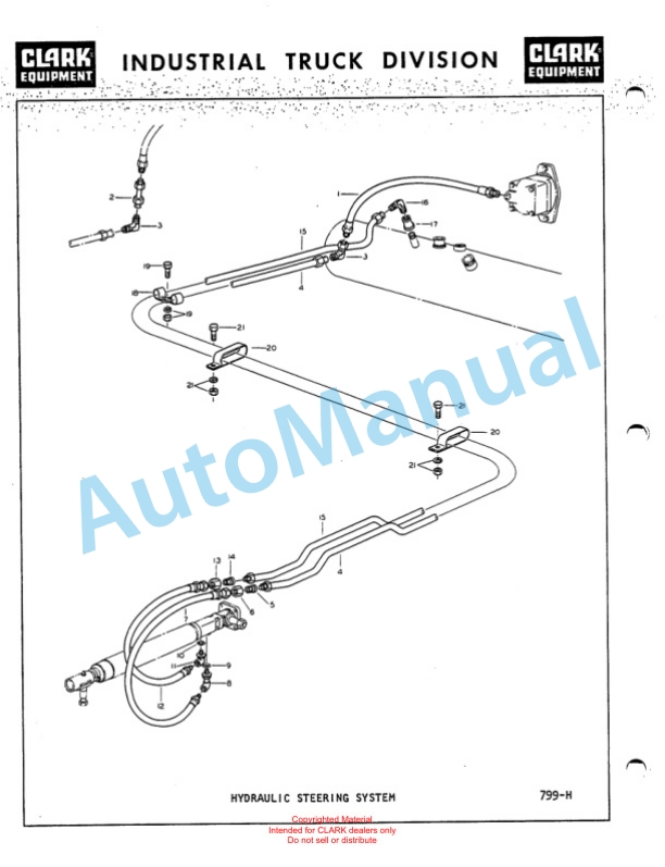 Clark Series 120 Straddle Carrier Parts Book 120A1-4