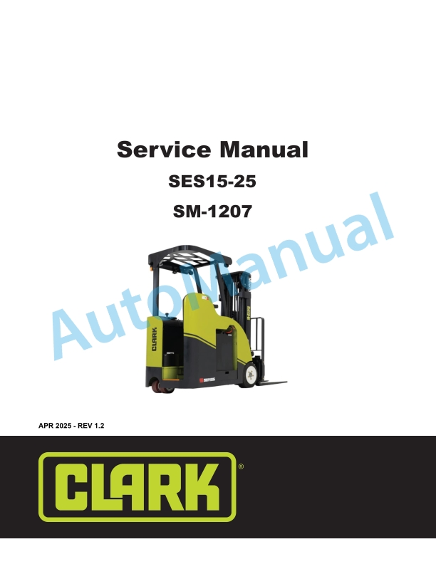 Clark SES15-25 Service Manual SM-1207