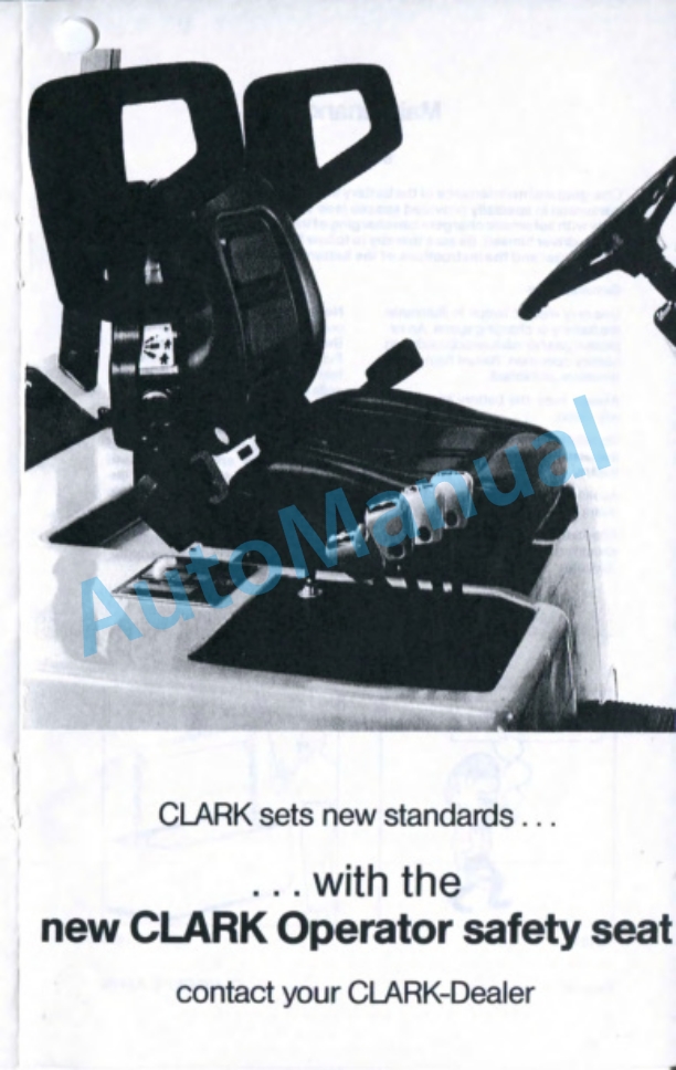 Clark TM 10-12S-15 Operator Instructions OI-503-2