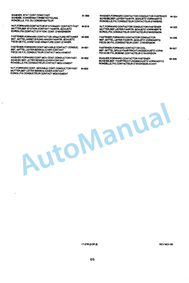 Clark TM 10-16, EM 10-15S Troubleshooting Electrical Equipment SM-5137-5