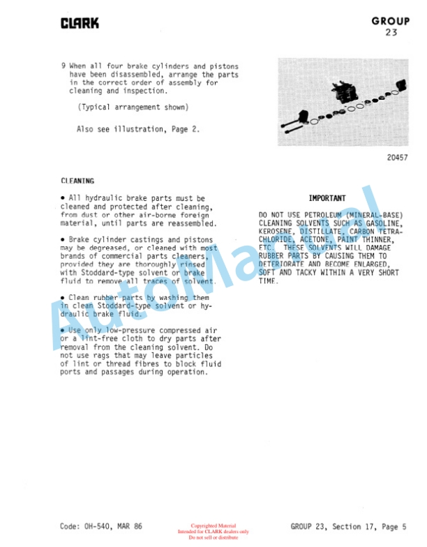 Clark TM 247 Overhaul Manual OH-540-2