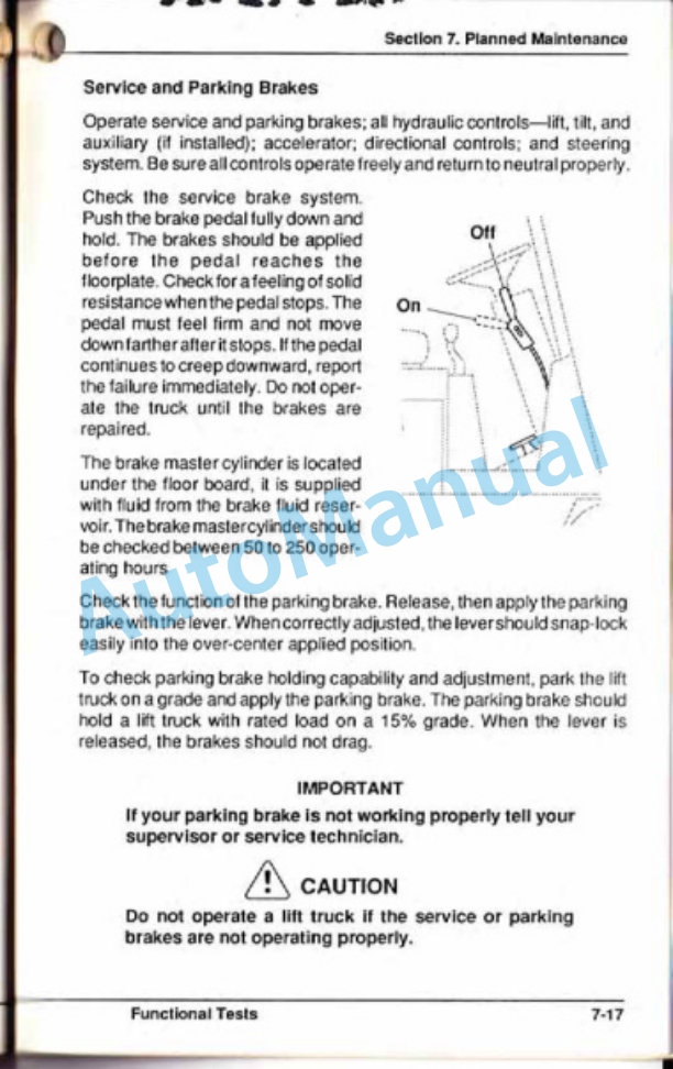 Clark TM12-25 36 Volt Operator Manual OM-586-5