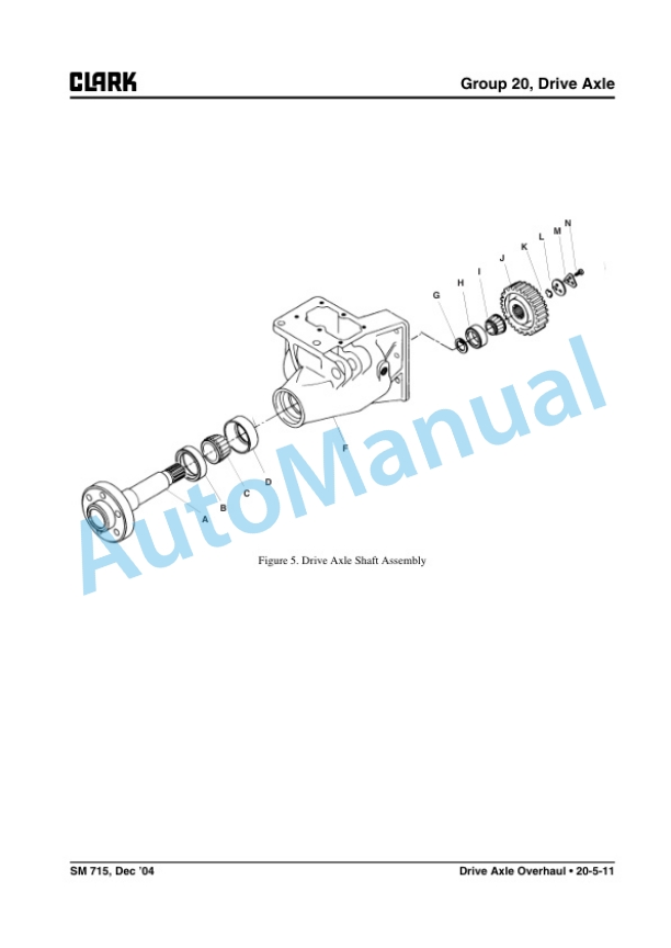 Alternative view of Clark TMX 12-25, EPX 16-20s Service Manual SM-715
