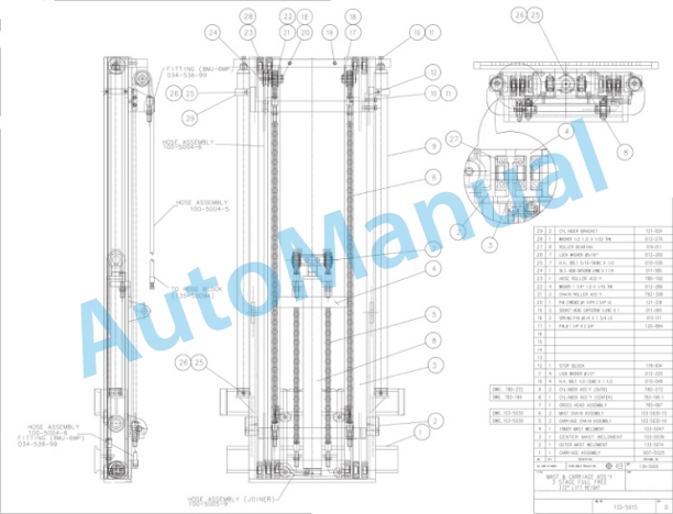 Clark Triple Stage Upright Supplement Part Manual-2