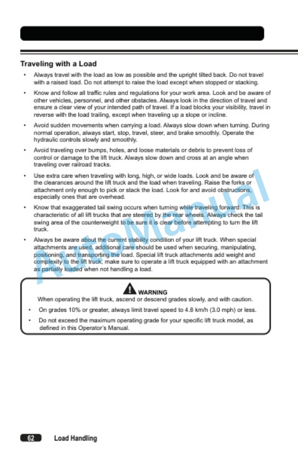 Clark TWLi20 Operator Manual OM-1206-3