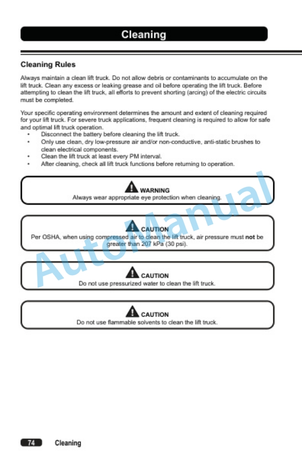 Clark TWLi20 Operator Manual OM-1206-5