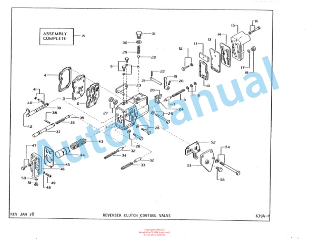 Clark Utility Truck 60D Parts Book X-153A-2