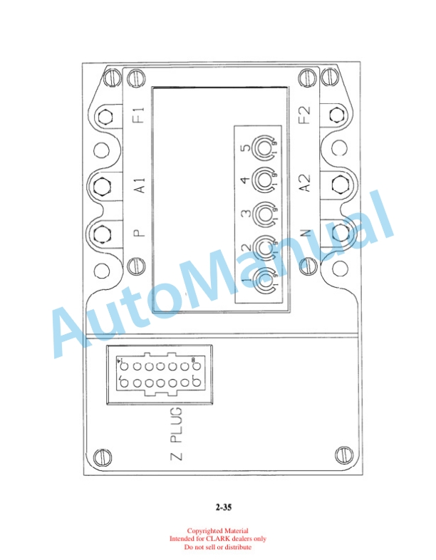 Alternative view of Clark WP 40 Service Manual SM-611