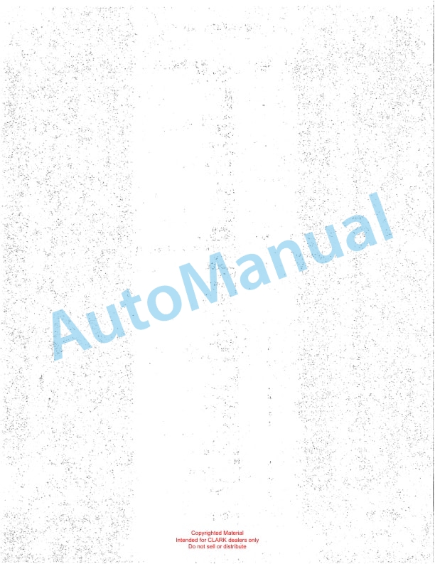 Clark WP20 Truck Parts Manual WP20-1-2