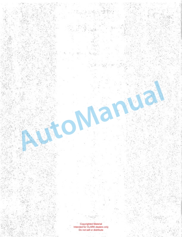 Clark WP20 Truck Parts Manual WP20-1-5