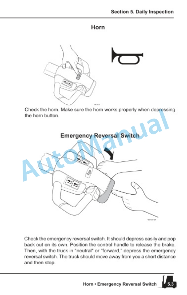 Clark WP30, WPX45 Operator Manual OM-725-3