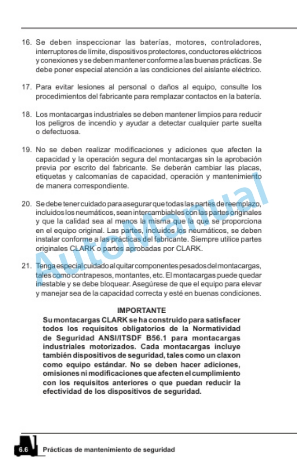 Clark WP30, WPX45 Operator Manual OM-738 ES 5 Clark WP30, WPX45 Operator Manual OM-738 ES-5